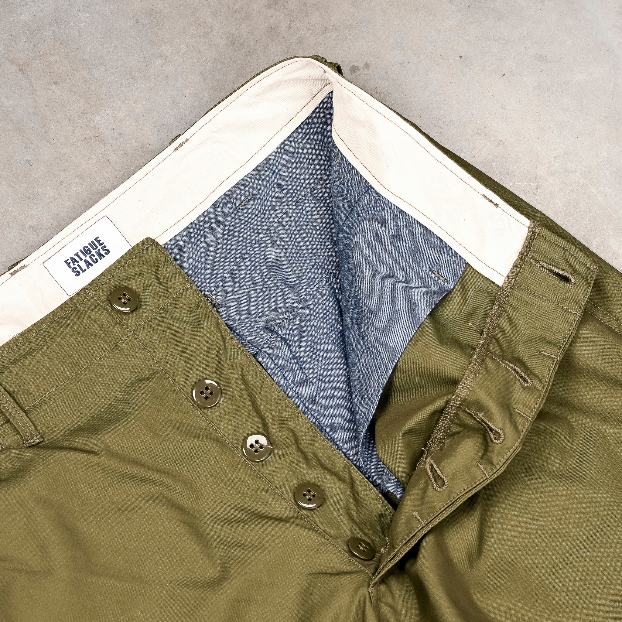 The Corona Utility M-41 Slacks High Density Poplin Olive Green