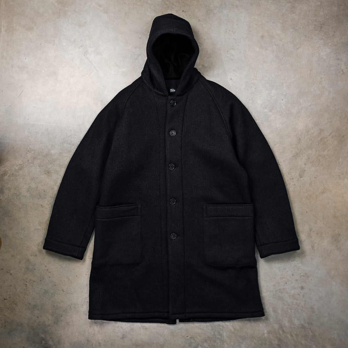 The Corona Utility Up Duster Parka Coat Beach Pile Navy
