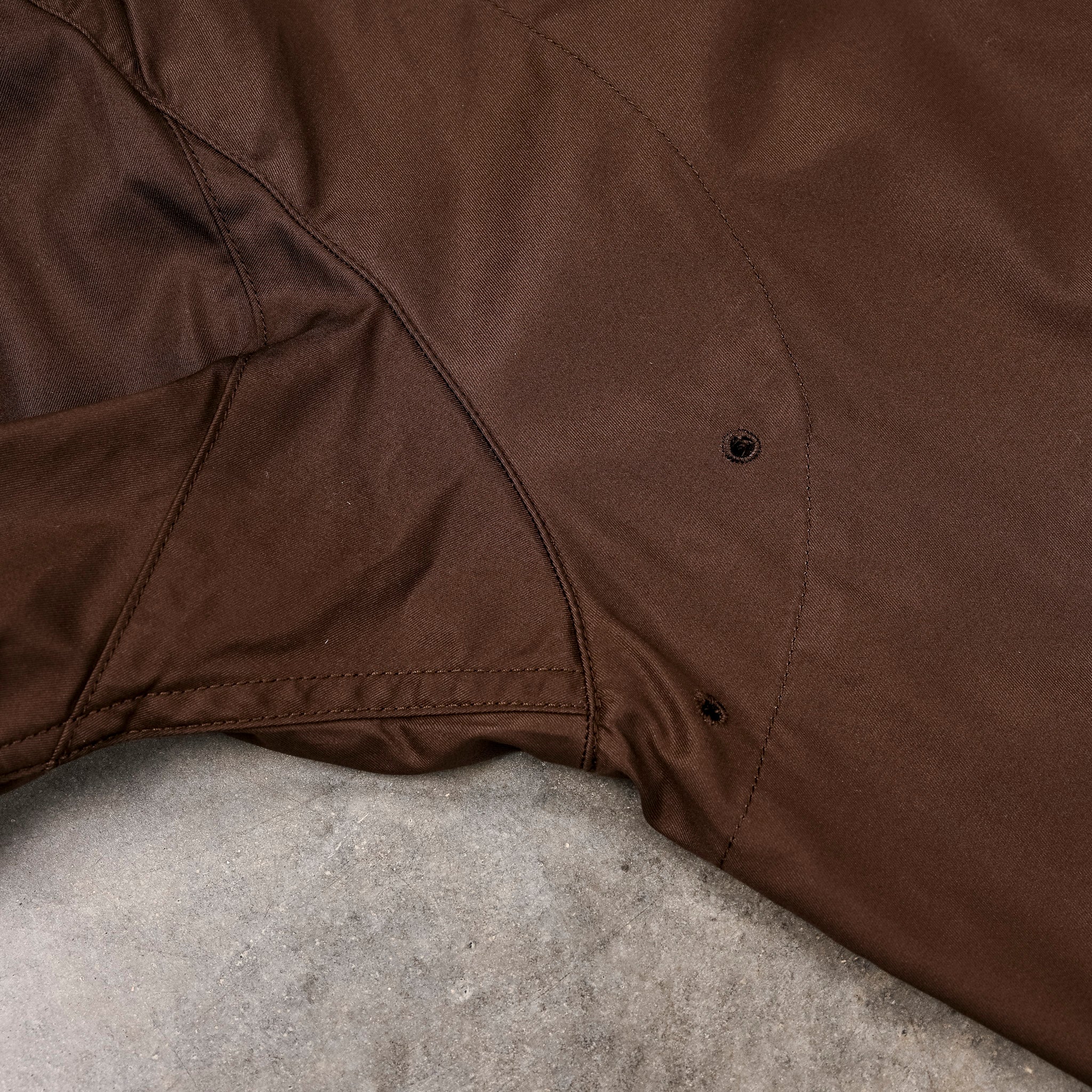 The Corona Utility Sherry Jacket High Density Gabardine Dark Brown