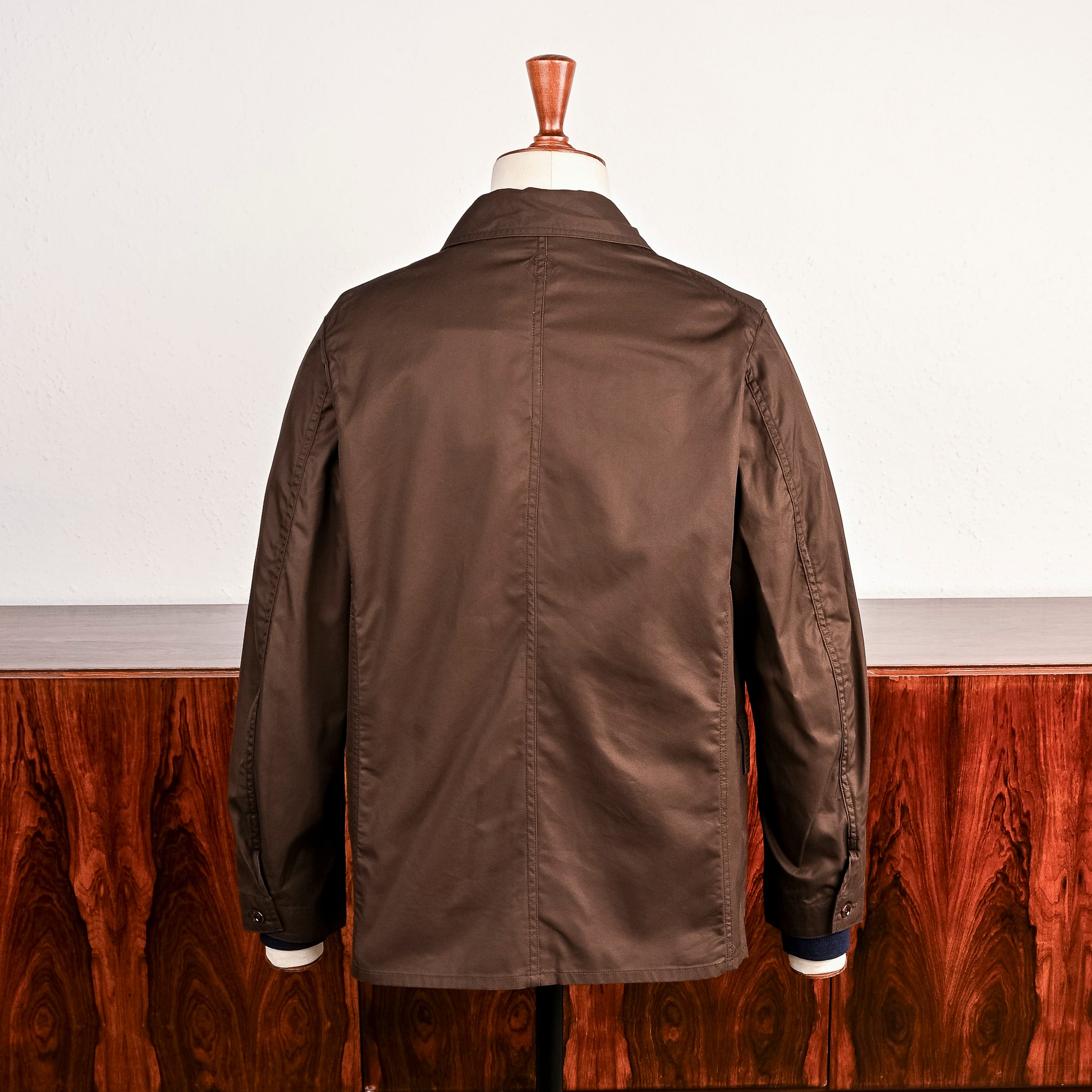 The Corona Utility Sherry Jacket High Density Gabardine Dark Brown
