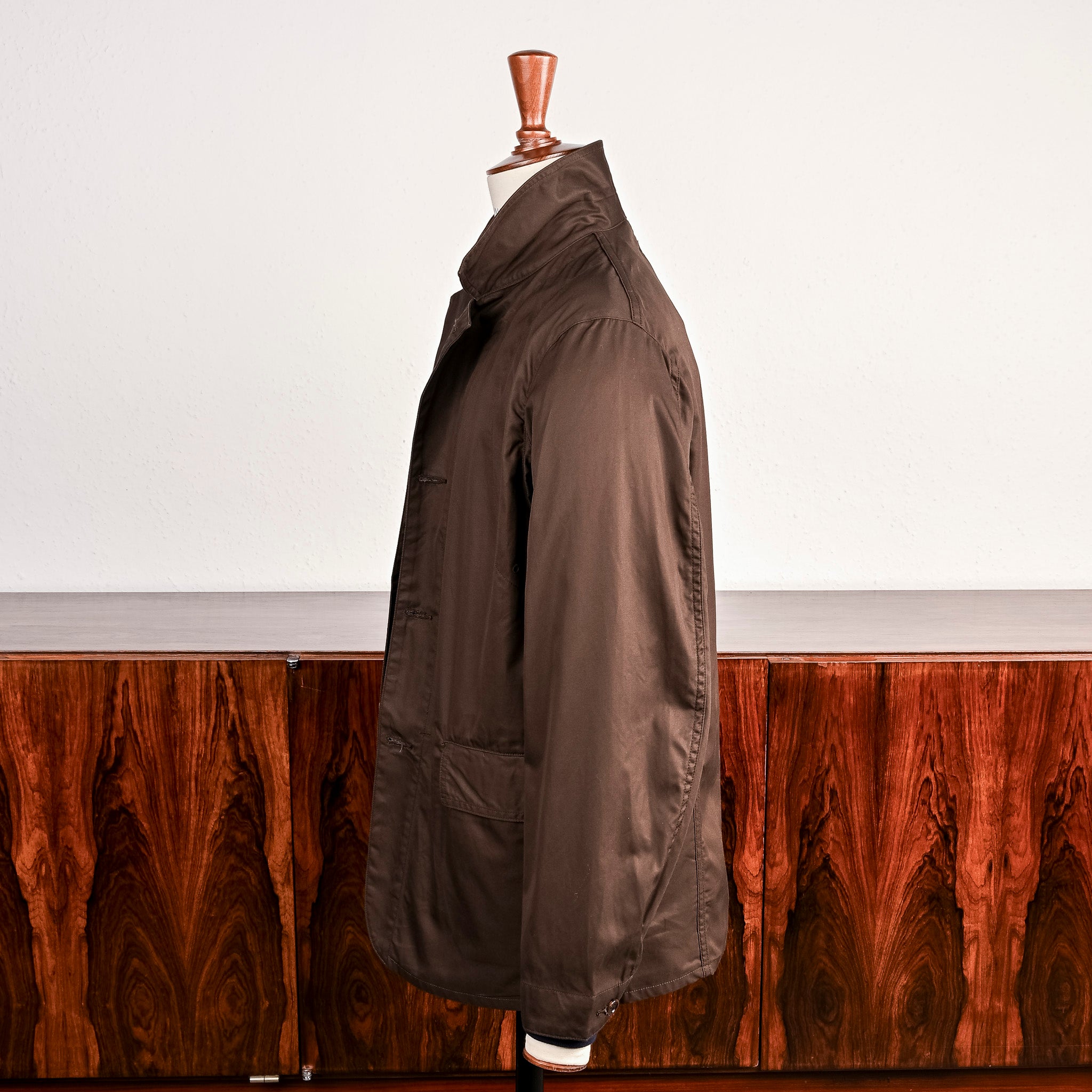 The Corona Utility Sherry Jacket High Density Gabardine Dark Brown