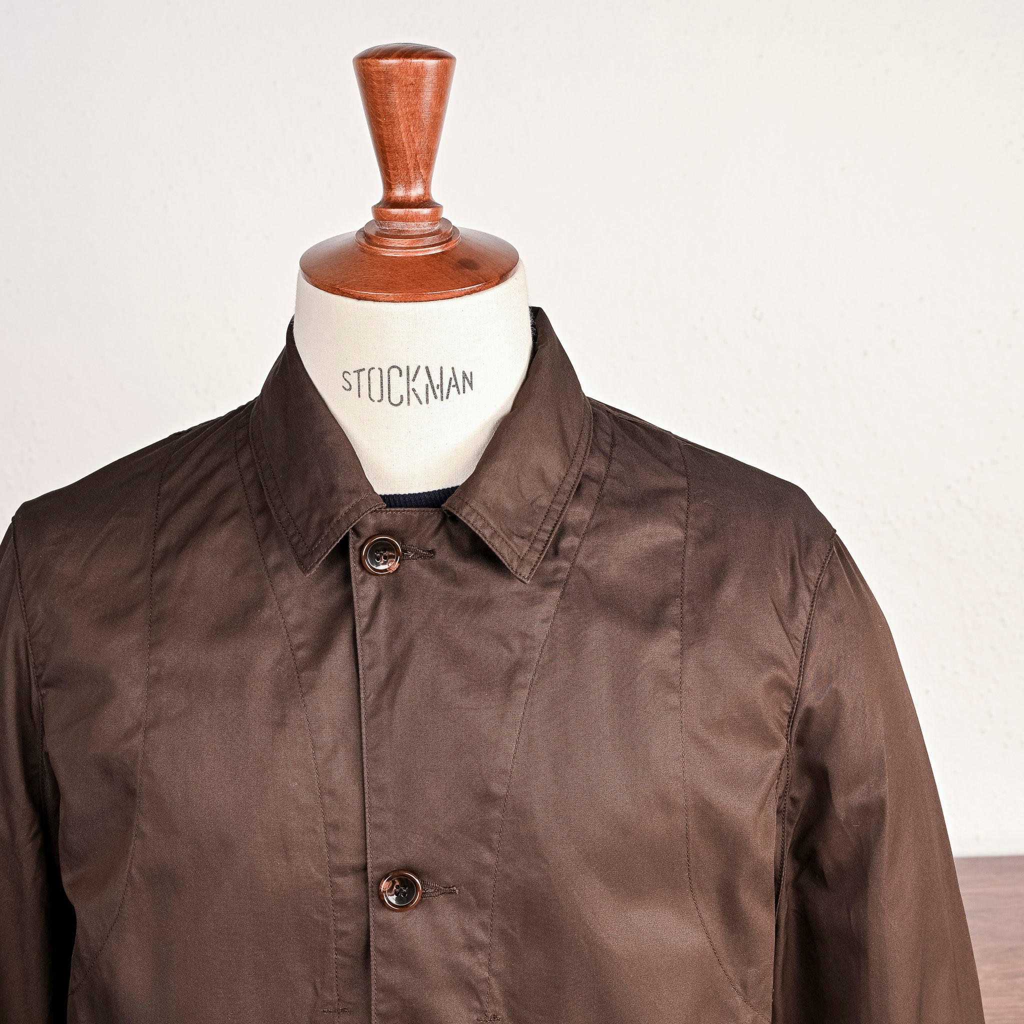 The Corona Utility Sherry Jacket High Density Gabardine Dark Brown