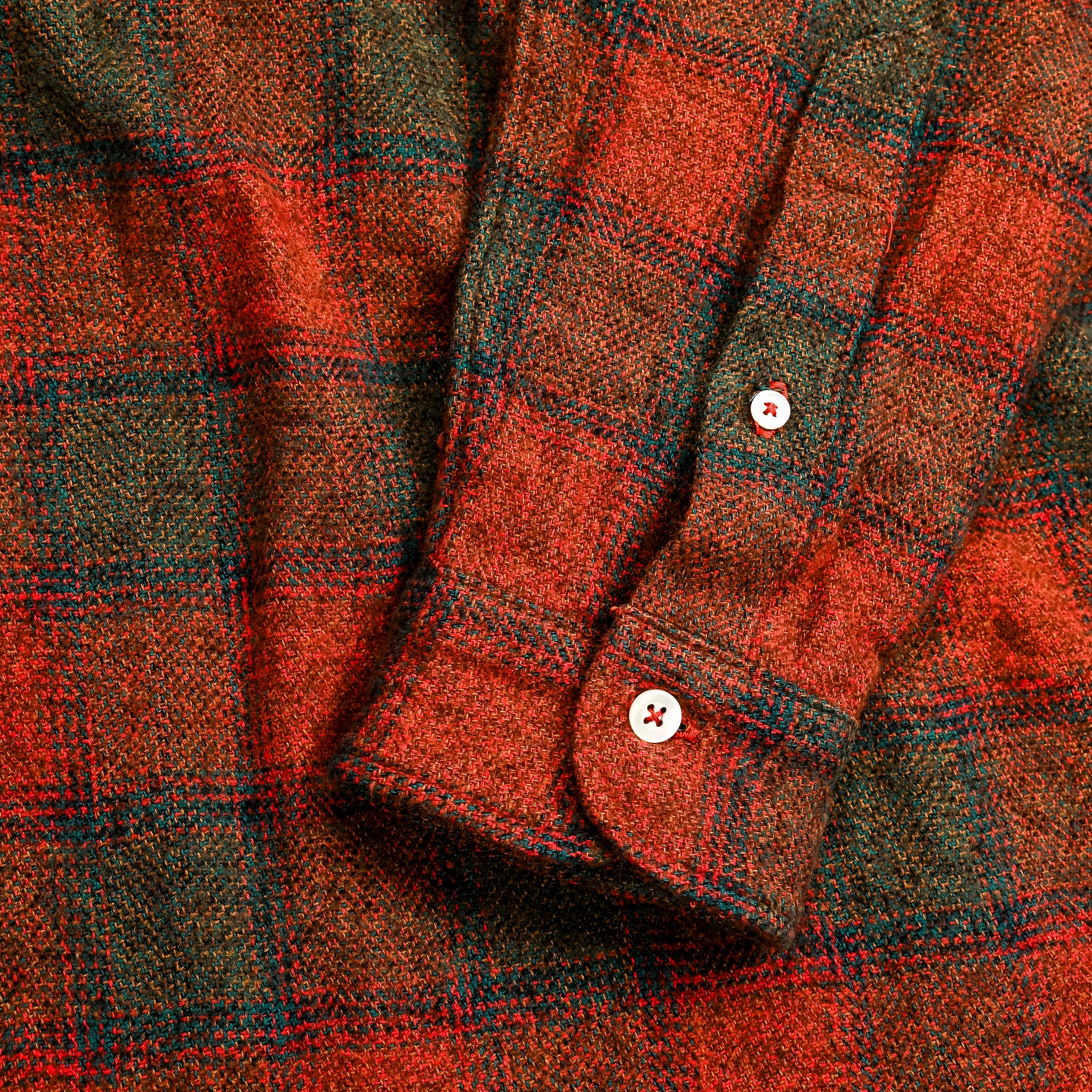 The Corona Utility W.C.W Pullover Shirt Red x Green