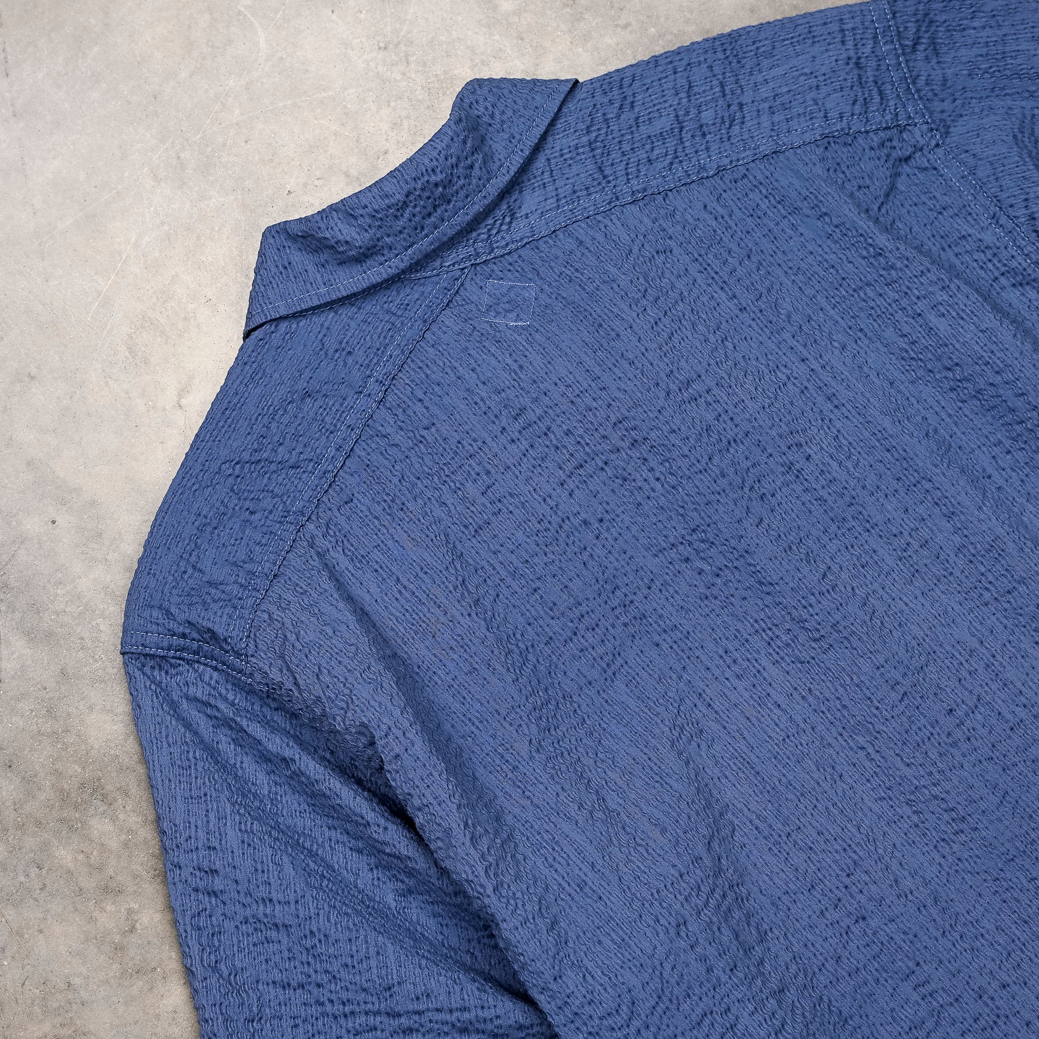 The Corona Utility Field Shirt S/S Seersucker Blue – Frans Boone Store