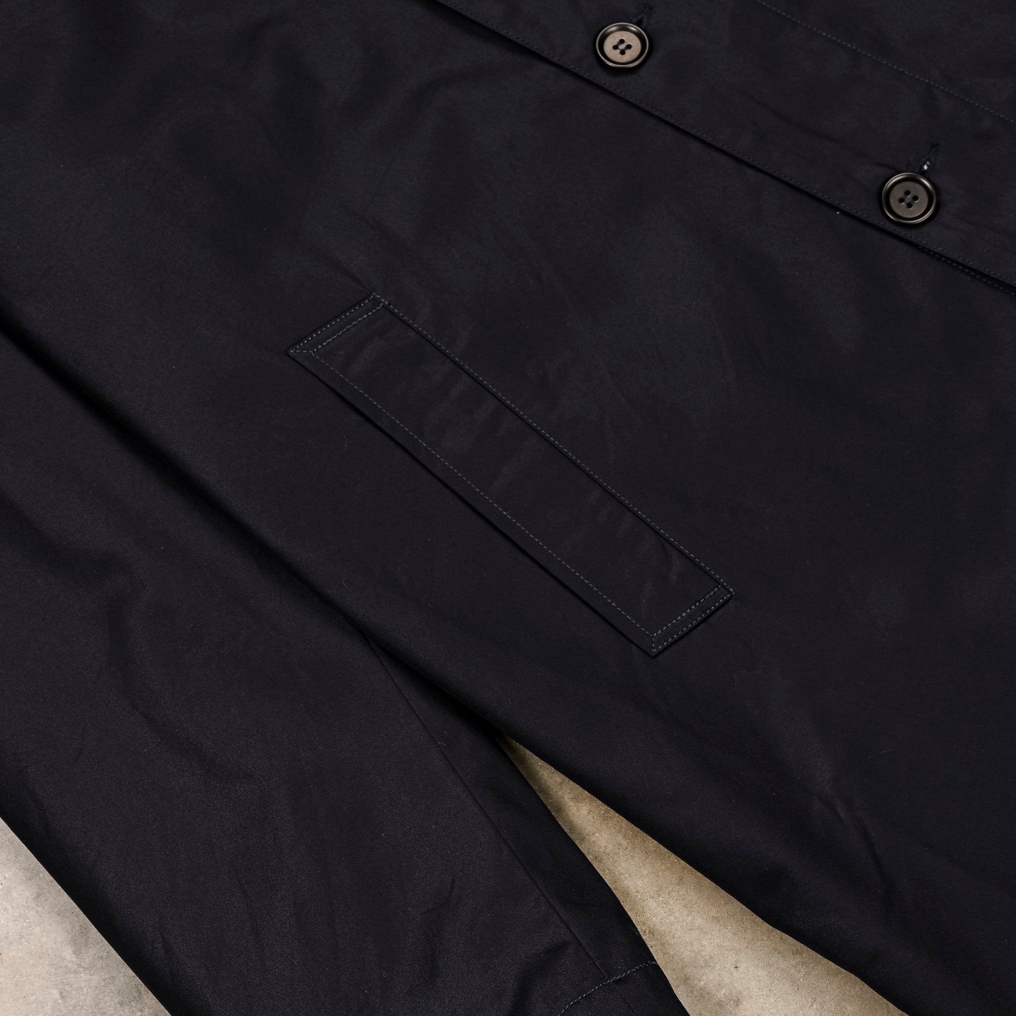 The Corona Utility CJ027L Up Duster Coat High Density Cotton Gabardine Navy