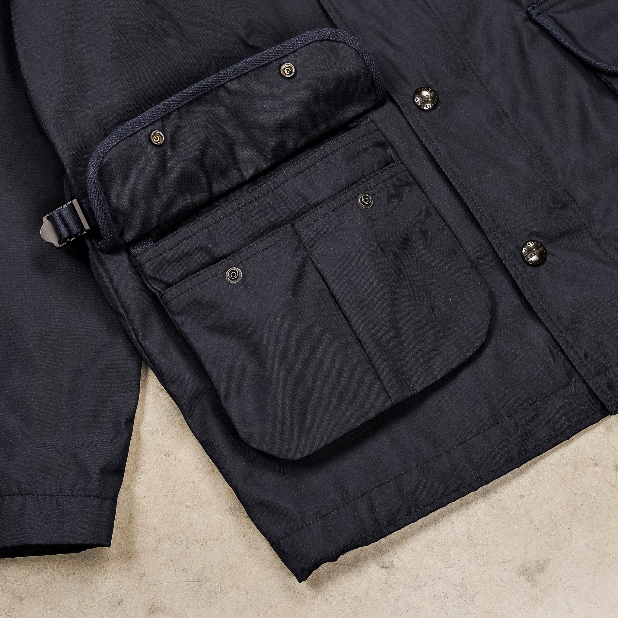 The Corona Utility CJ079 Gale Hunter Coat High-Density Ester Gabardine Navy