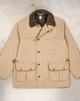 The Corona Utility CJ079 Gale Hunter Coat Beige High-Density Ester Gabardine Khaki