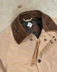 The Corona Utility CJ079 Gale Hunter Coat Beige High-Density Ester Gabardine Khaki