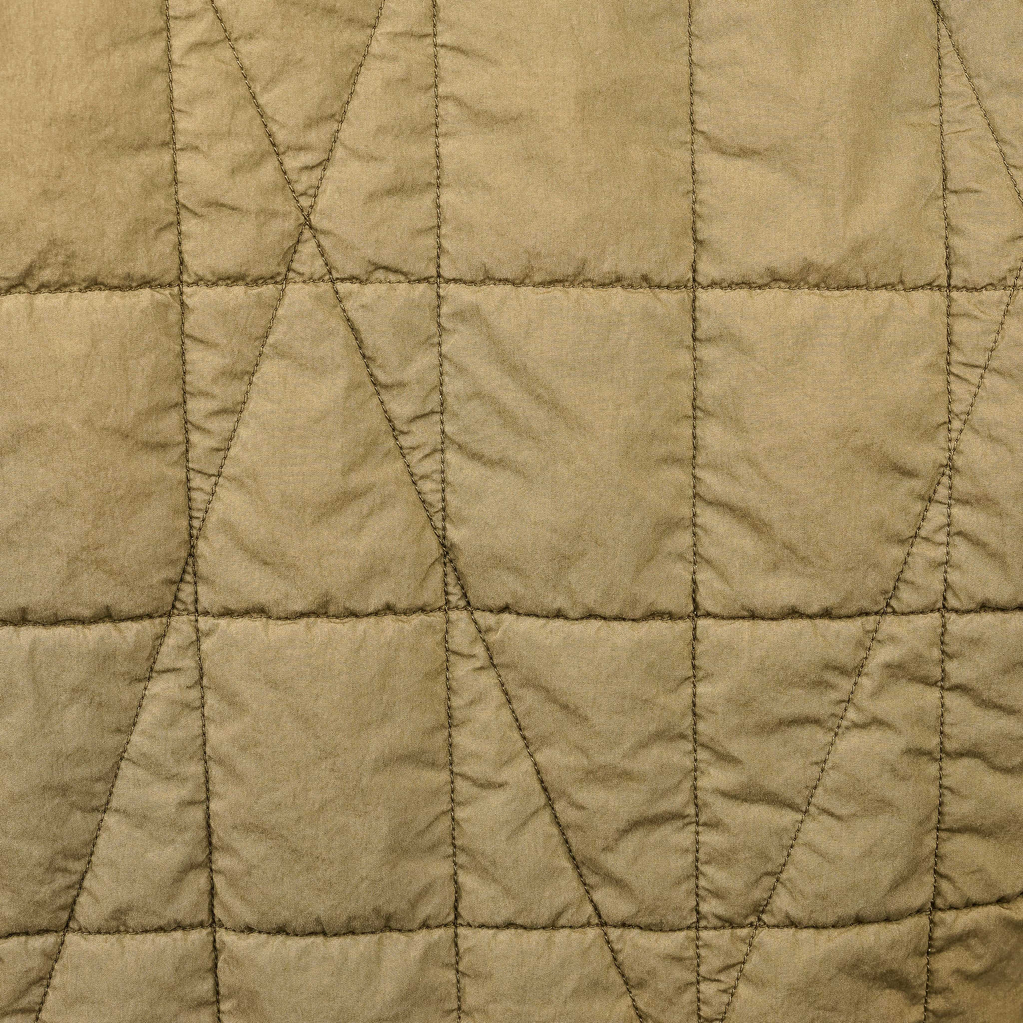 Stone Island Cotton Nylon Tela Quilted TC Jacket Militairy Green