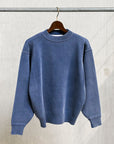 Olde H & Daughter Cotton Distressed Sweater Nitefog