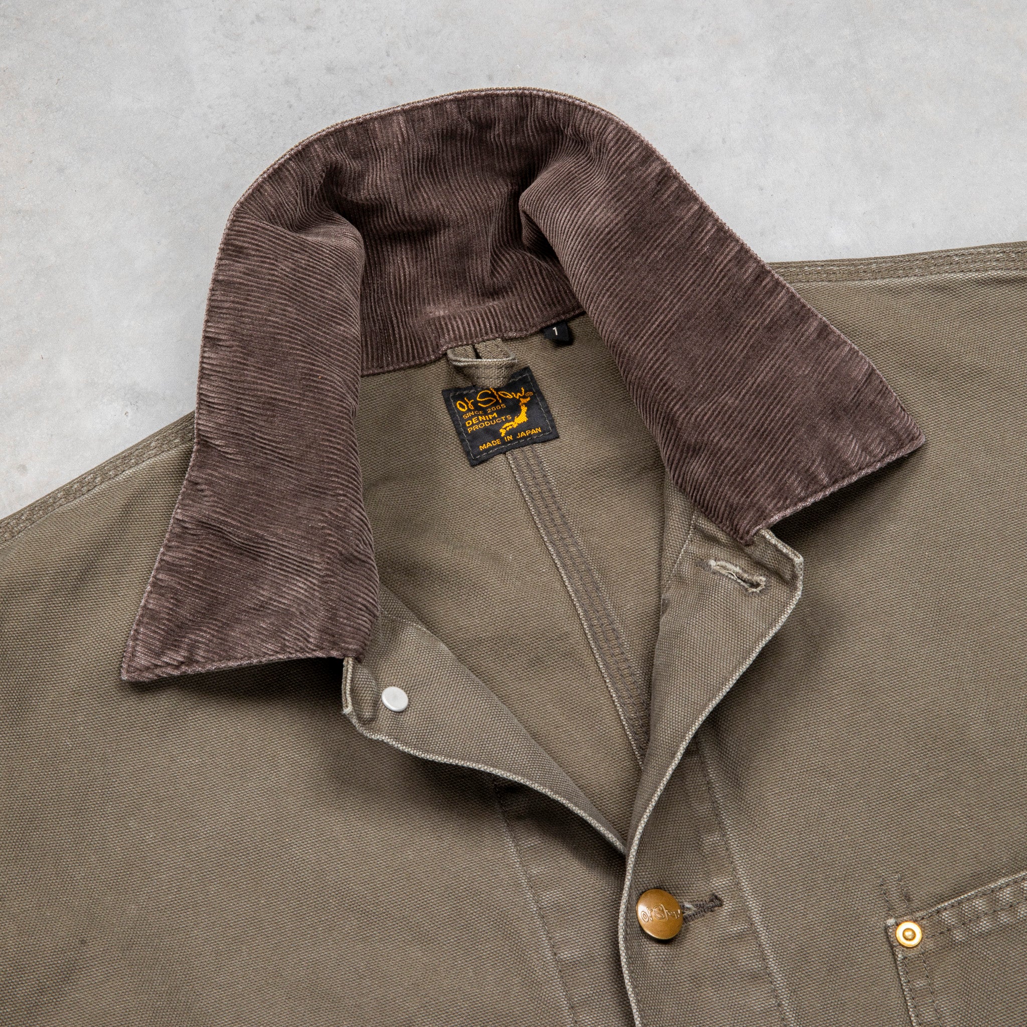 OrSlow Relaxed Fit Coverall Canvas Army Green – Frans Boone Store