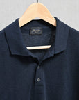 Drumohr Luxury 30G Cashmere Polo Blu Notte