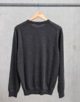 Drumohr Luxury 30G cashmere Crew Neck Grigio Antracite