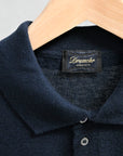 Drumohr Luxury 30G Cashmere Polo Blu Notte