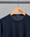 Drumohr Luxury 30G Cashmere Crew Neck Blu Notte