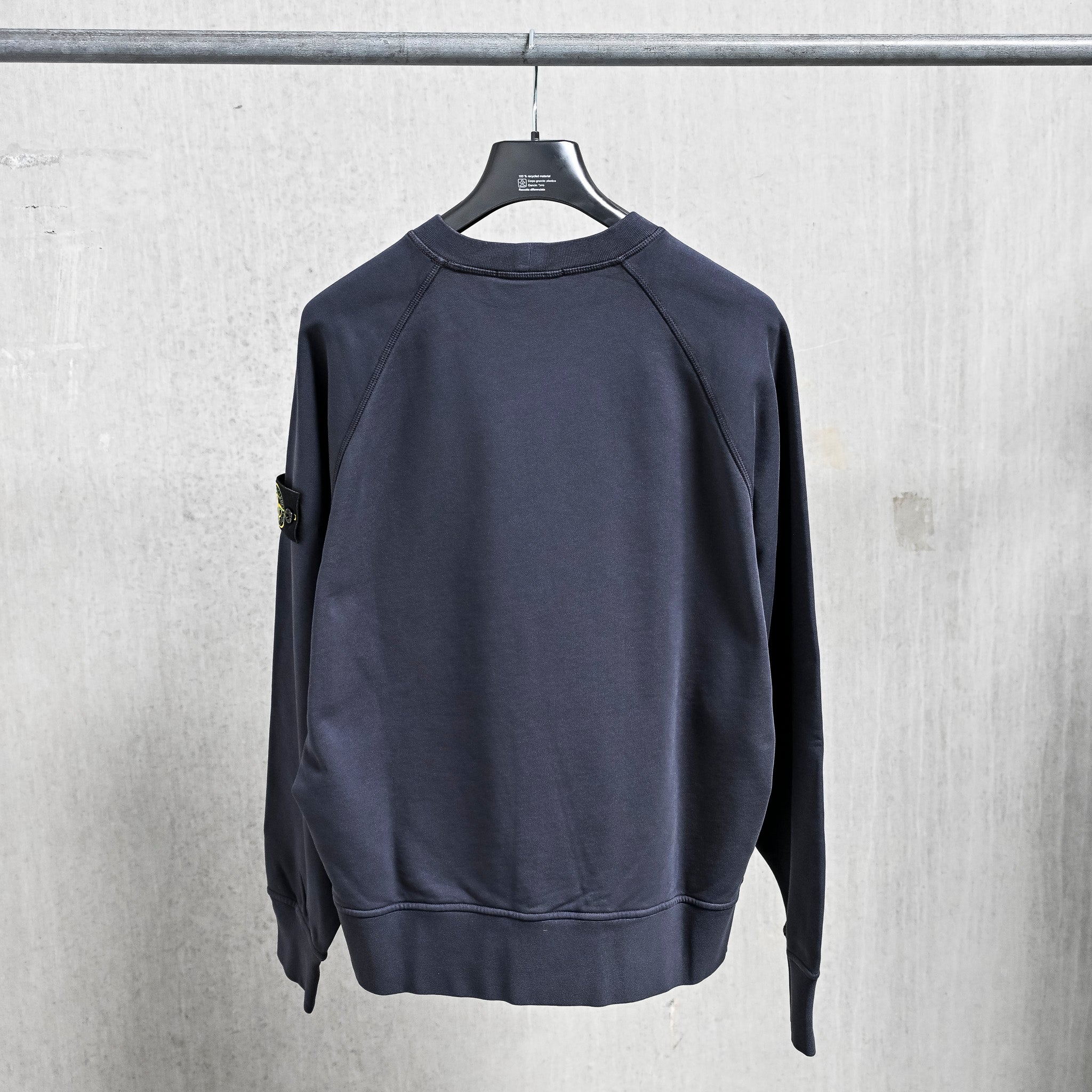Stone Island Raglan Sweatshirt Oversized-Fit Blue Navy