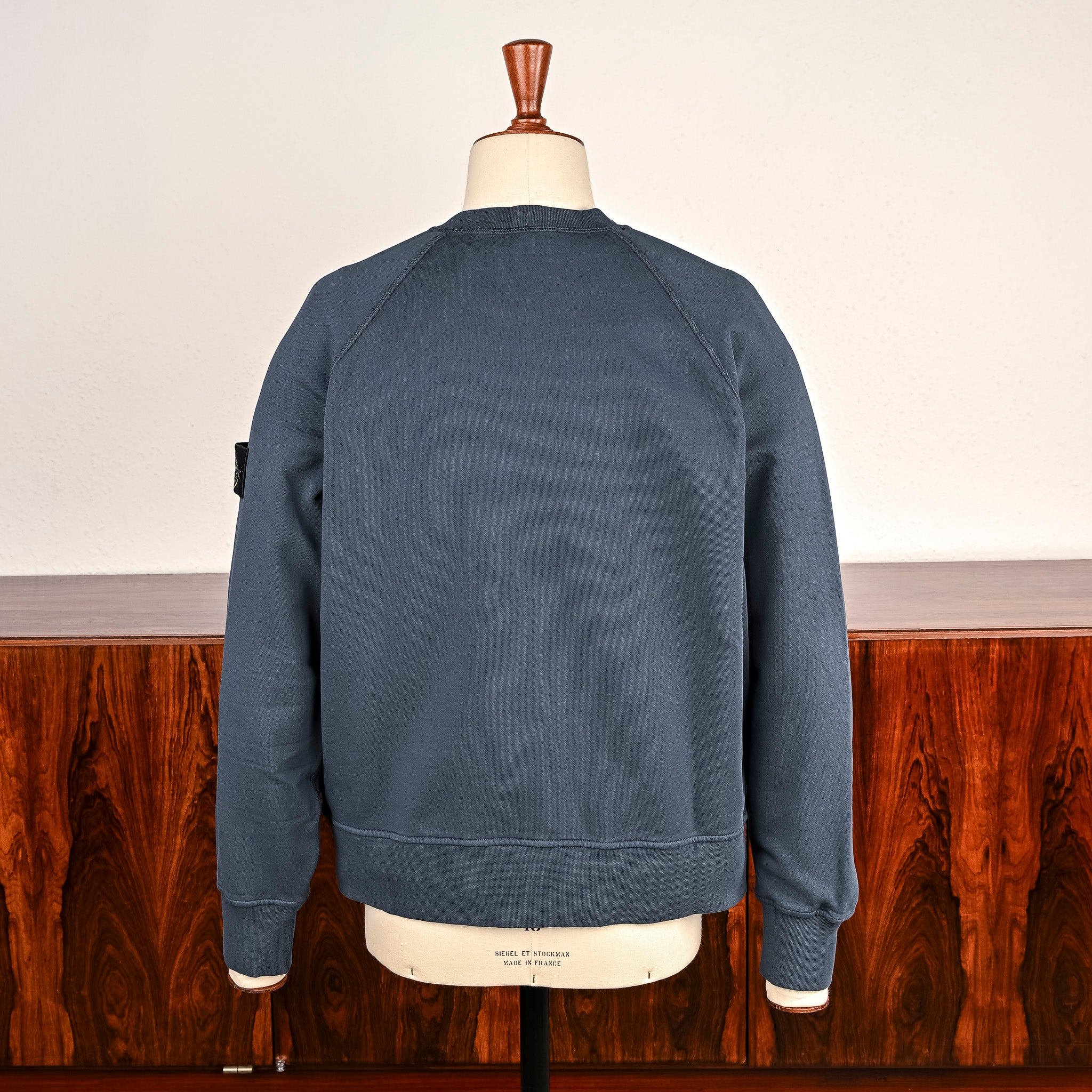 Stone Island Raglan Sweatshirt Oversized-Fit Slate Blue