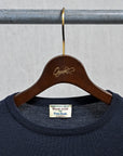 William Lockie x Frans Boone 30G Loro Piana 170's Wish Crew Neck Nero Navy