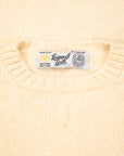 Laurence J. Smith  Super soft Seamless Crew Neck Pullover Cream