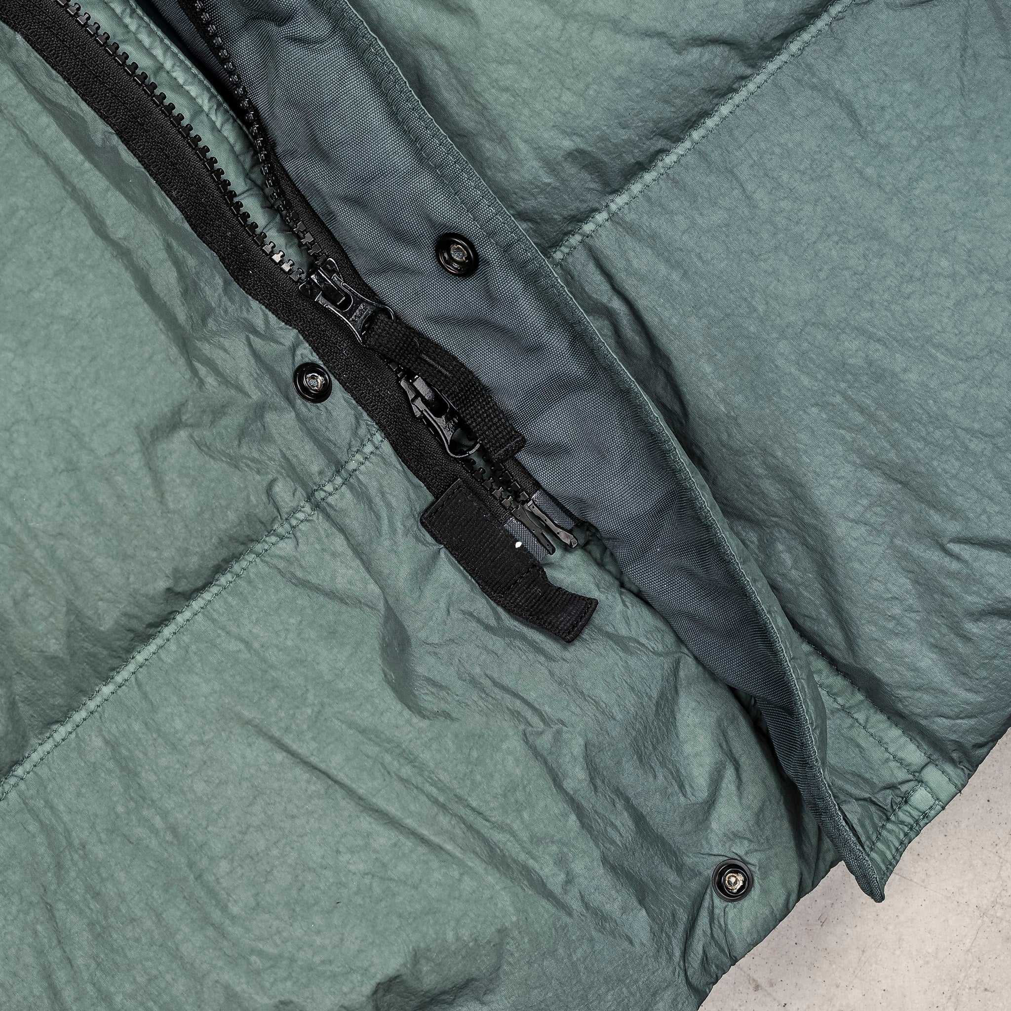 Stone Island Crinkle Reps NY Down Jacket Ocean Green