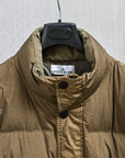 Stone Island Crinkle Reps NY Down Jacket Military Green
