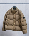 Stone Island Crinkle Reps NY Down Jacket Military Green