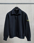 Stone Island Tubular Longsleeve Polo Shirt Oversized-fit Blue Navy