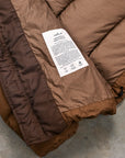 Stone Island Crinkle Reps NY Hooded Down Jacket Umber
