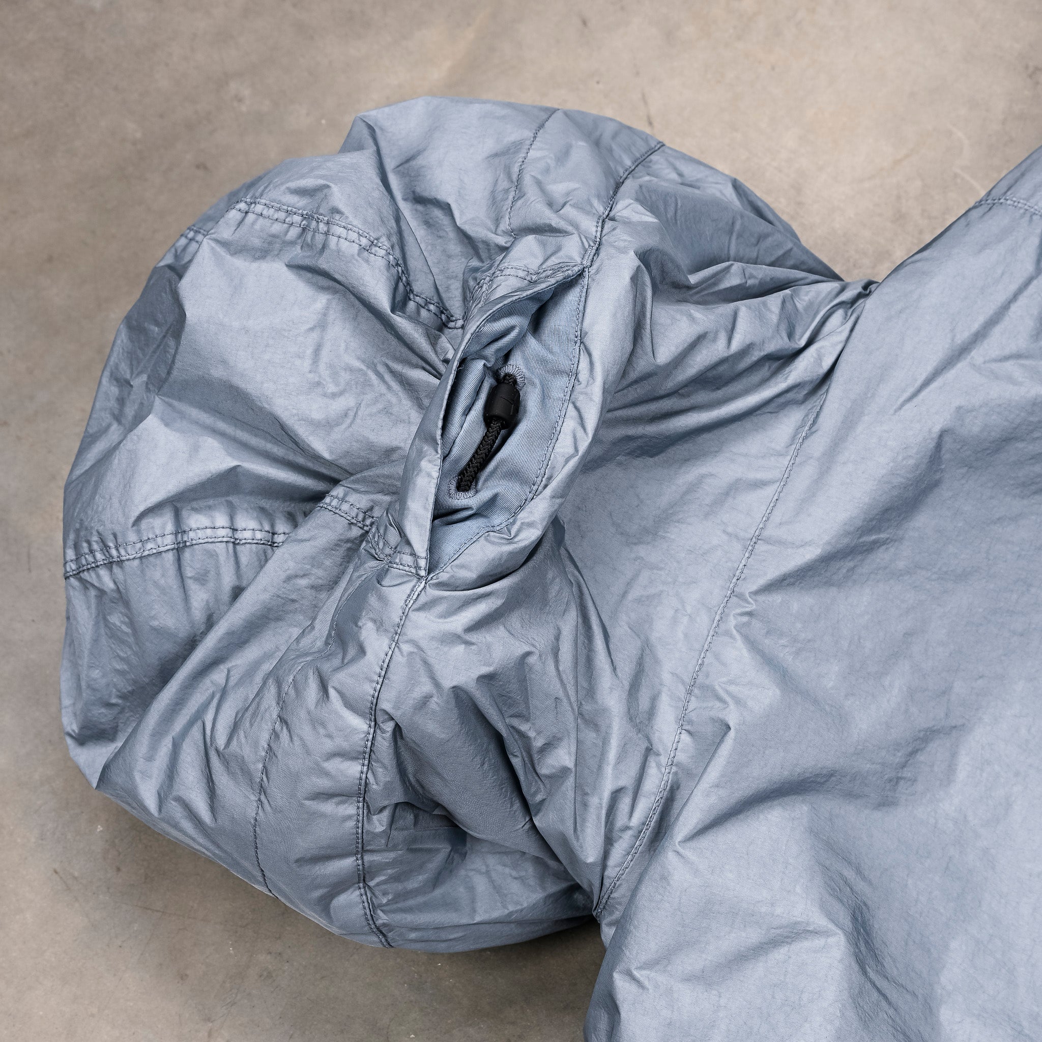 Stone Island Crinkle Reps NY Hooded Jacket Avio Blue