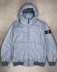 Stone Island Crinkle Reps NY Hooded Jacket Avio Blue