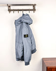 Stone Island Crinkle Reps NY Hooded Jacket Avio Blue
