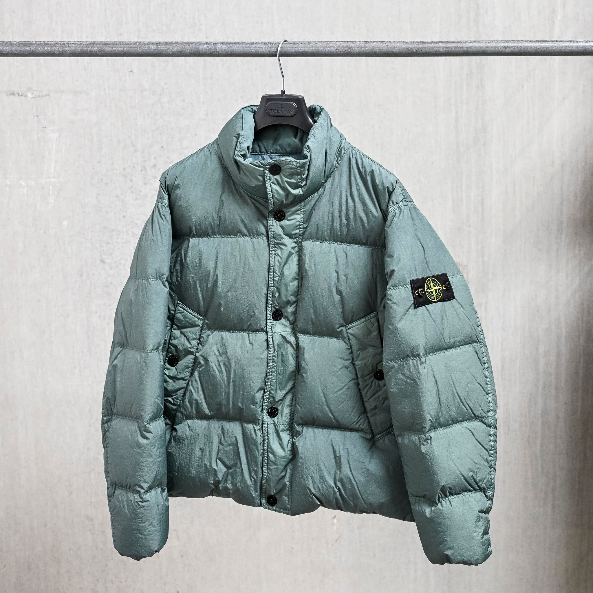 Stone Island Crinkle Reps NY Down Jacket Ocean Green – Frans Boone