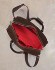 Croots Suede Traveller Bag Brown