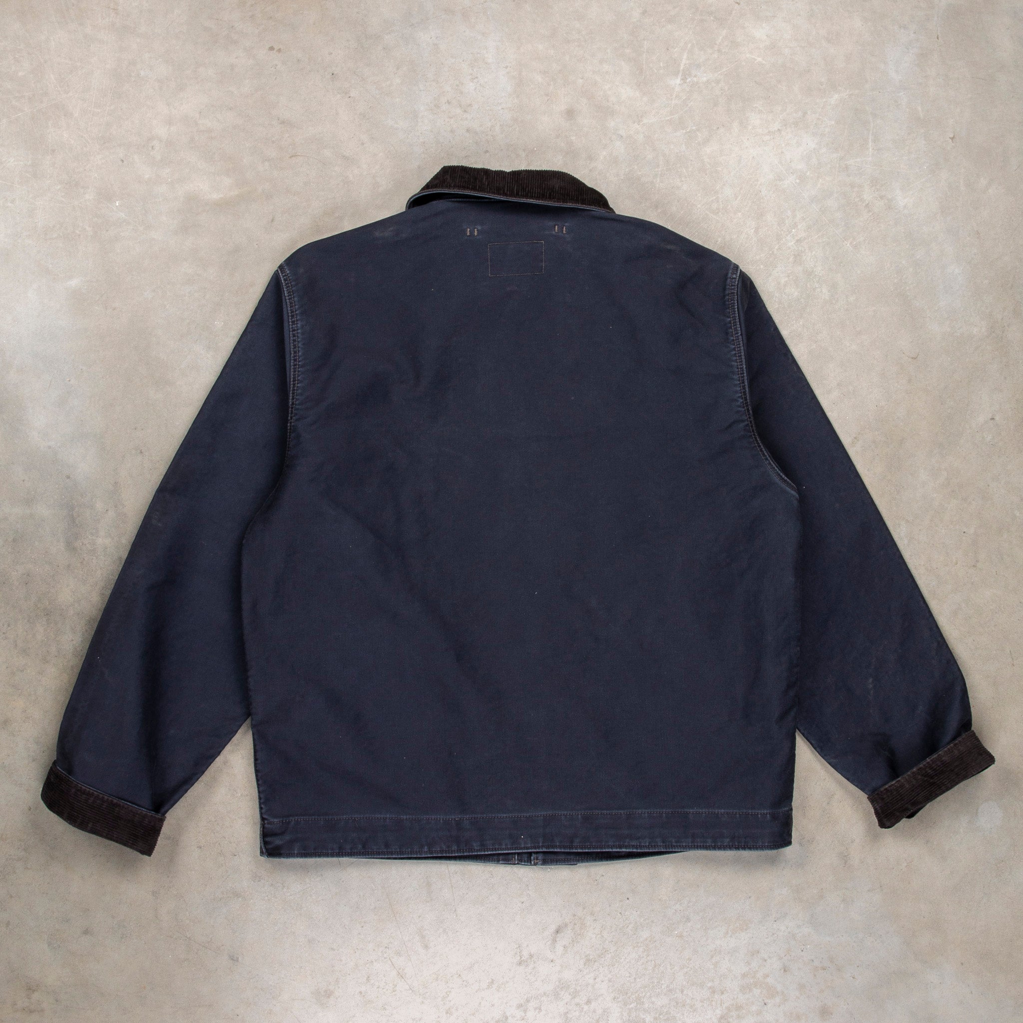 RRL Bower Deck Jacket Cotton Jungle Cloth Dark Navy
