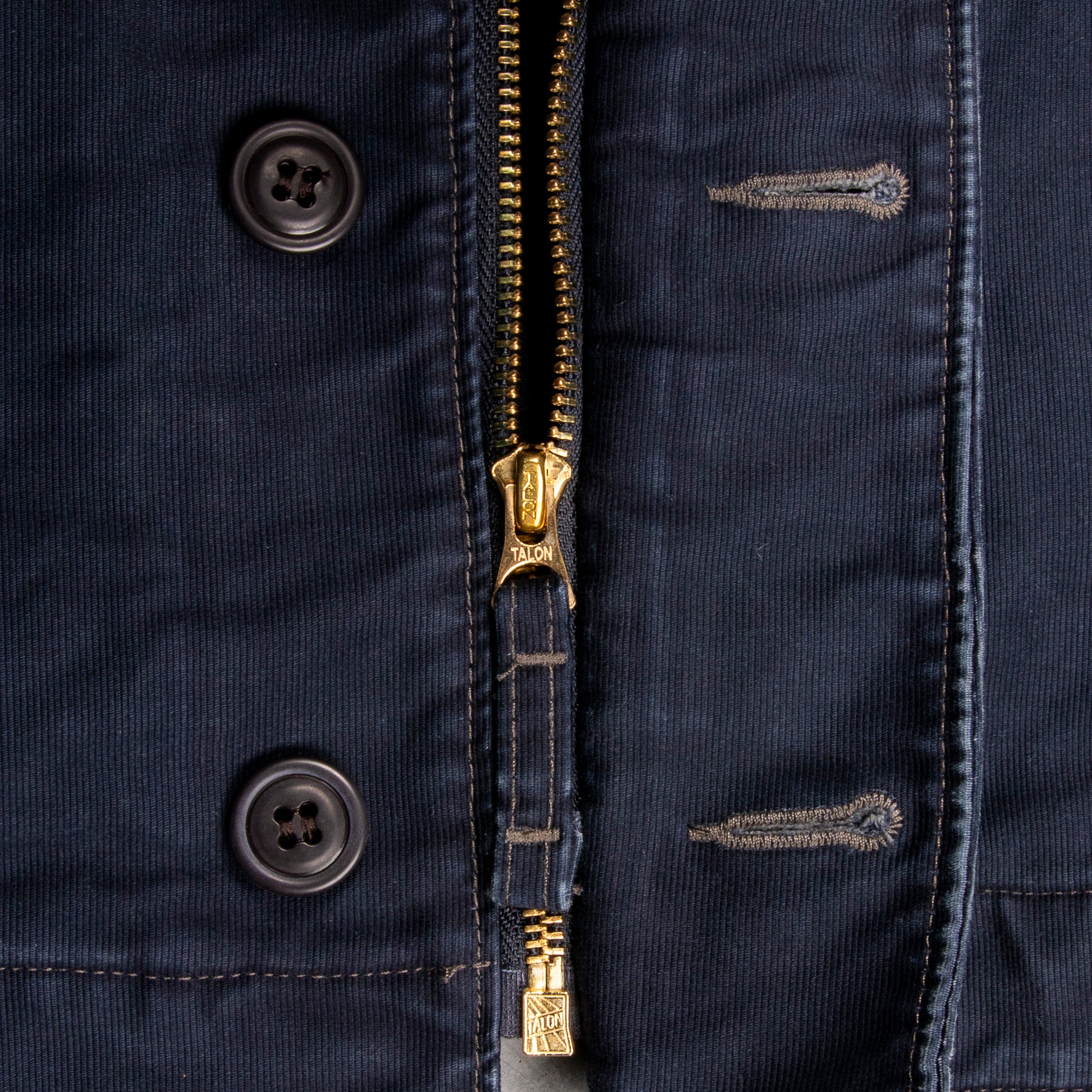 RRL Bower Deck Jacket Cotton Jungle Cloth Dark Navy