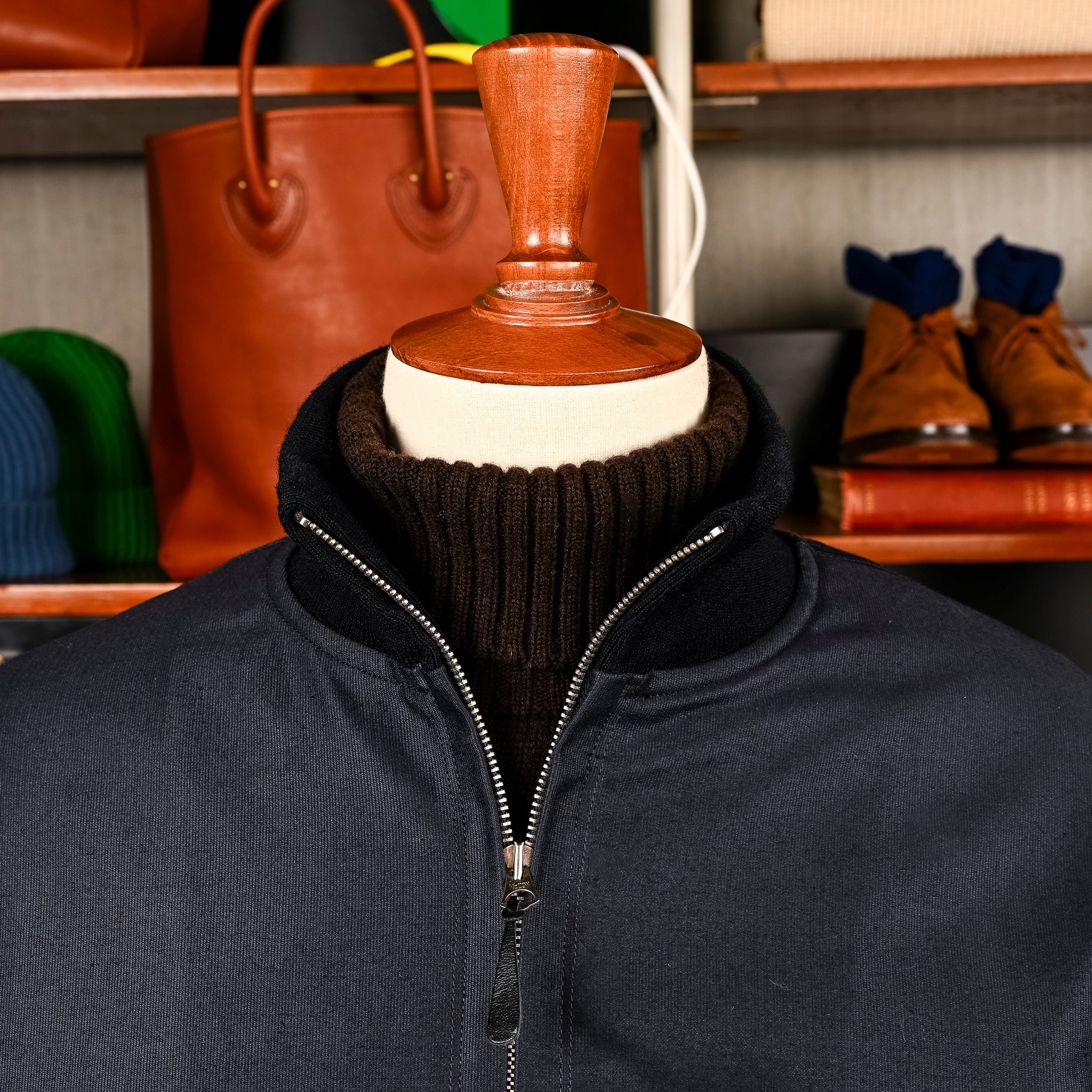 The Real McCoy's U.S.N. Blue Deck Jacket Navy