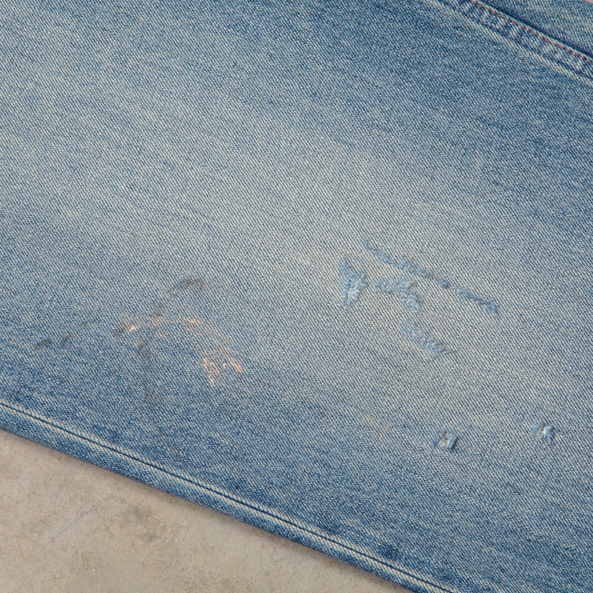 Chimala  13.5 Oz Denim Deep Rise Baggy Cut Light Vintage Wash