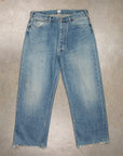 Chimala  13.5 Oz Denim Deep Rise Baggy Cut Light Vintage Wash