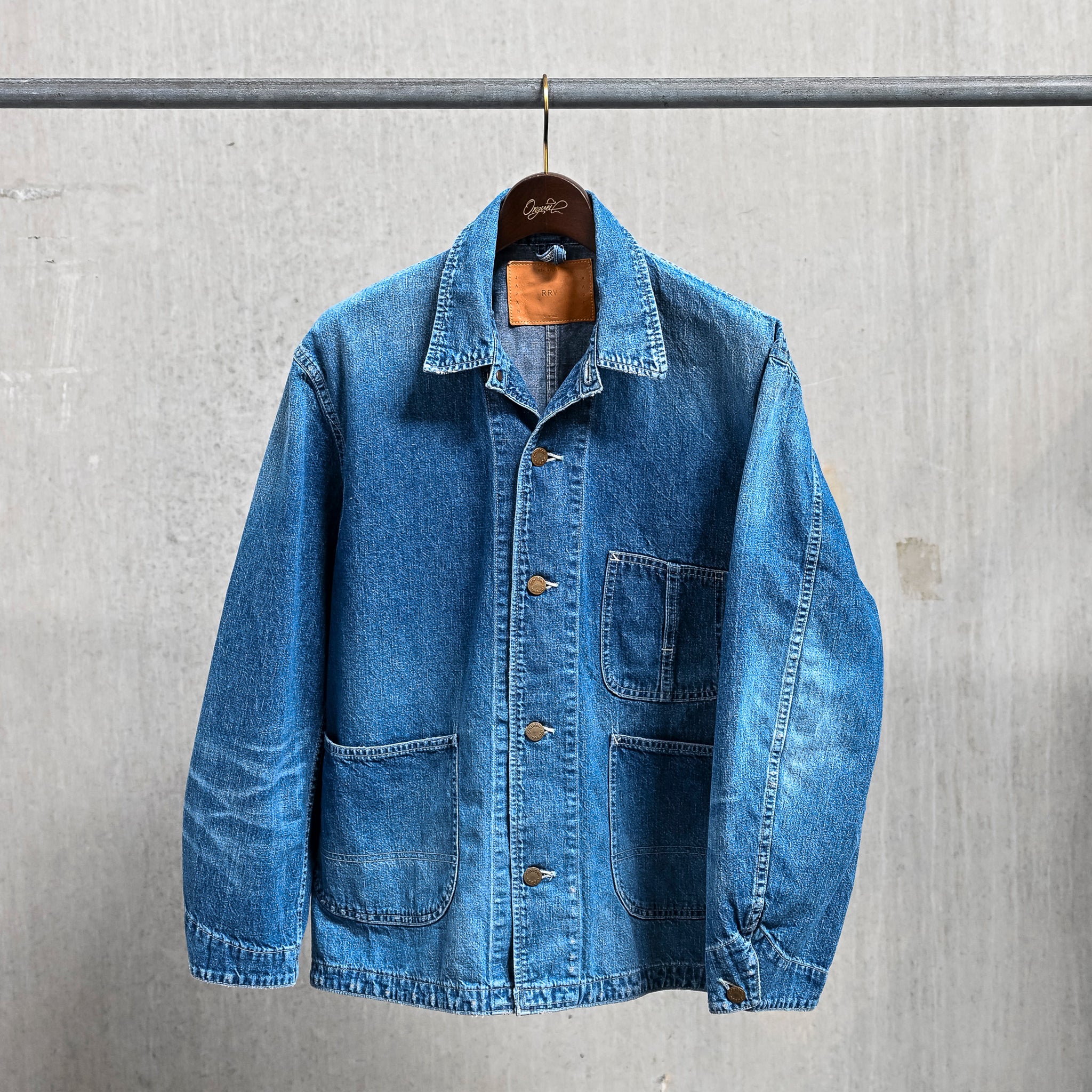 Remi Relief Chore Jacket 9.5 Oz Denim Used Wash – Frans Boone Store