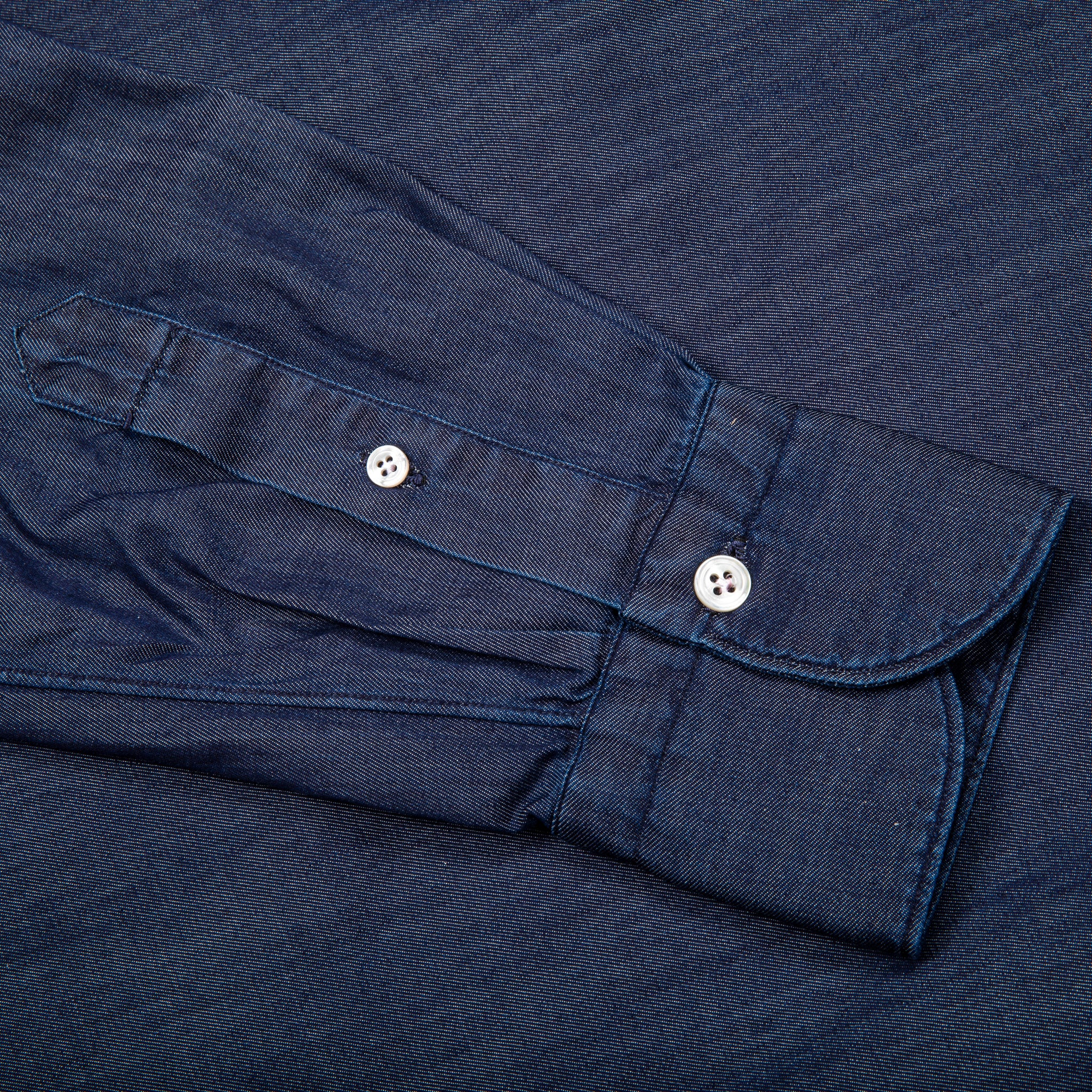 Finamore Milano Collo Luigi Extra Fine Denim Rinse