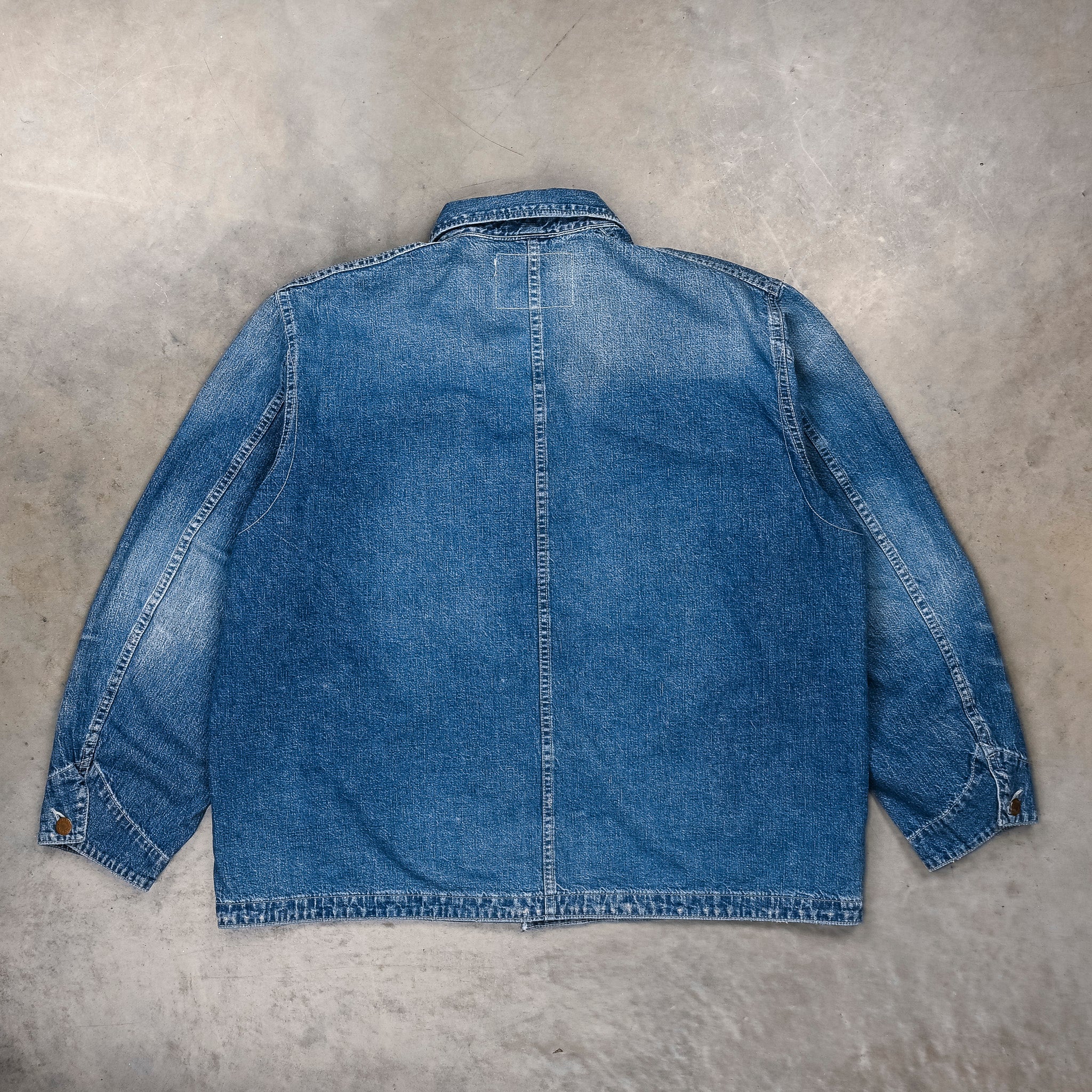 Remi Relief Chore Jacket 9.5 Oz Denim Used Wash