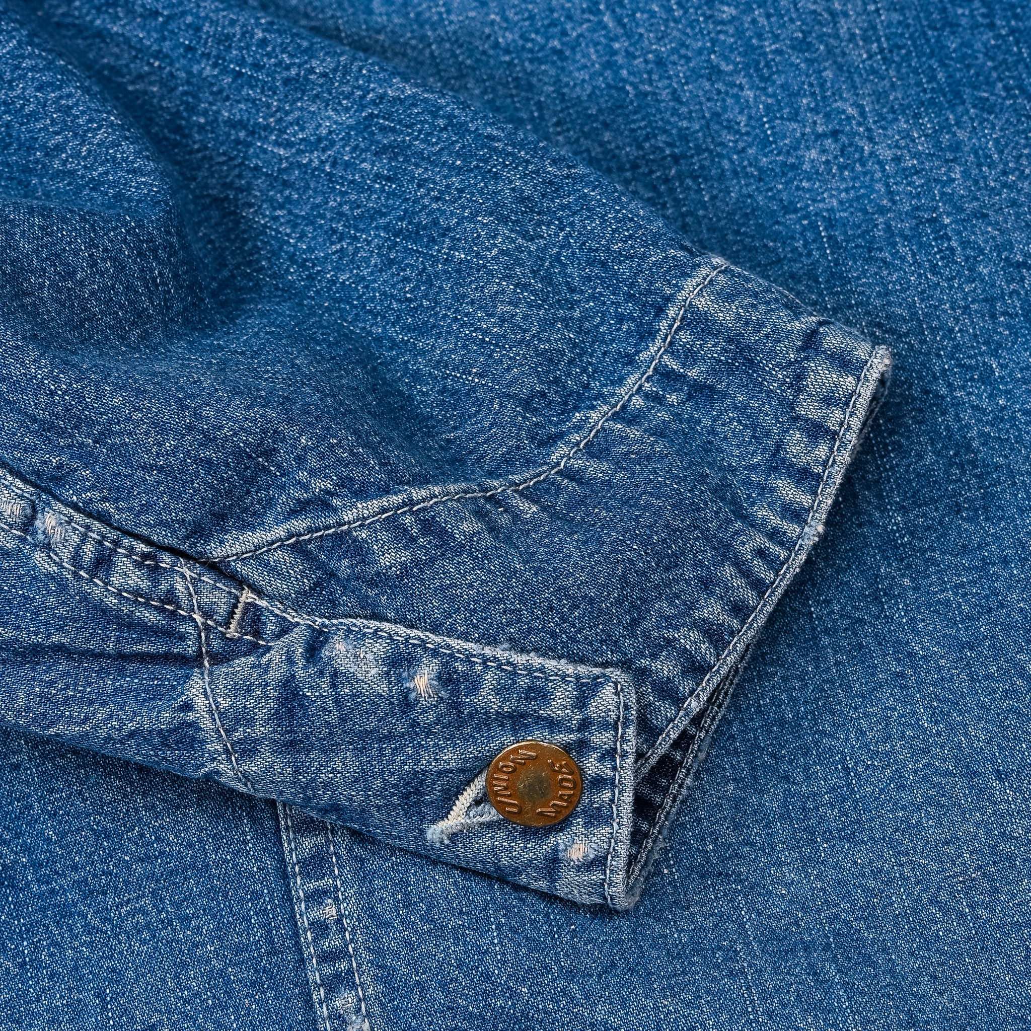 Remi Relief Chore Jacket 9.5 Oz Denim Used Wash