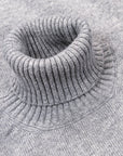 Drumohr Cashmere Dolcevita Turtleneck Grigio Medio