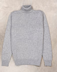 Drumohr Cashmere Dolcevita Turtleneck Grigio Medio