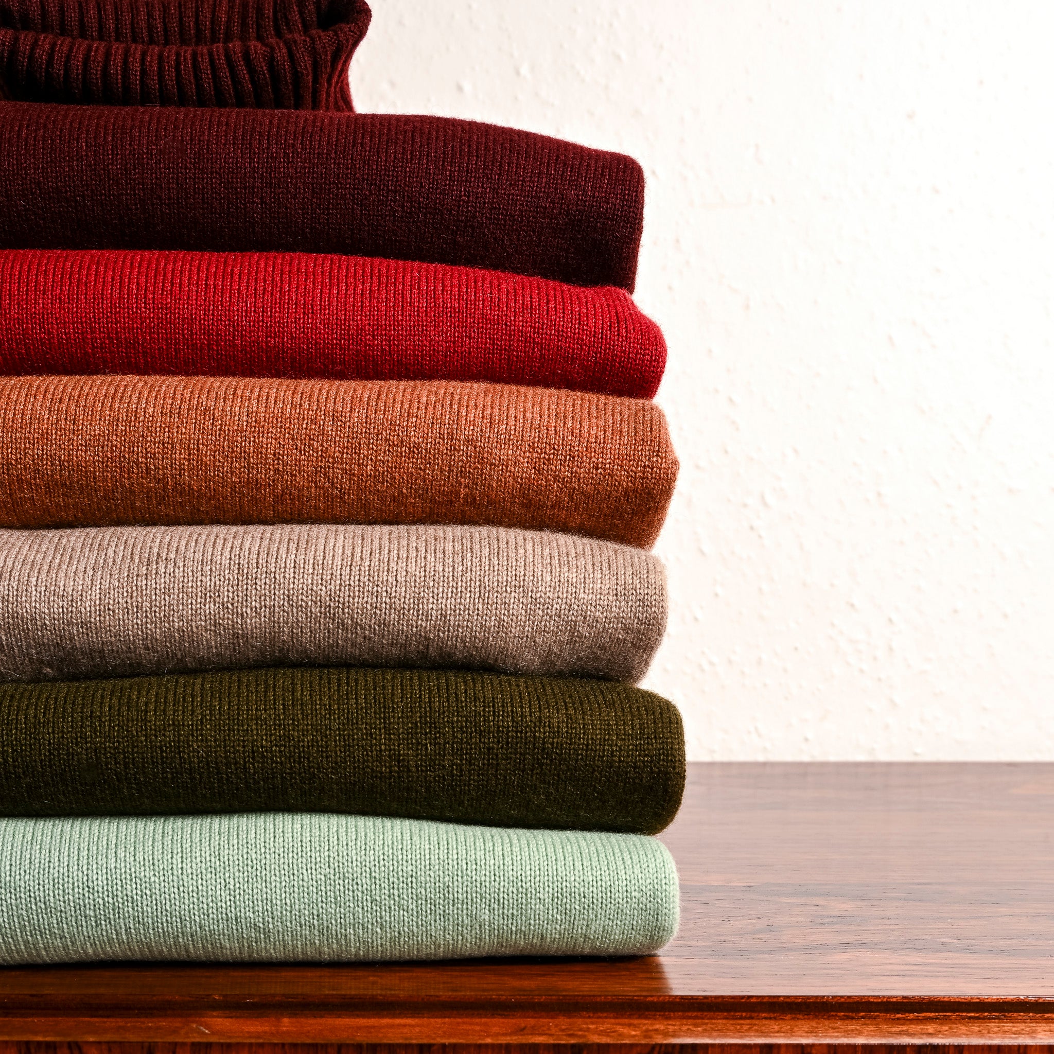 Drumohr Cashmere Dolcevita Turtleneck Verde Laguna