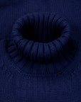 Drumohr Cashmere Tre Fili Dolcevita Navy Americana