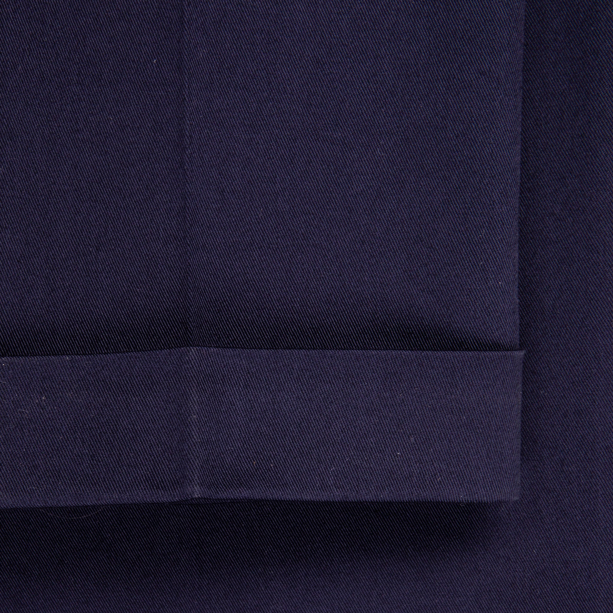 Drumohr Pantaloni Doppia Pence Cottone Blu Scuro