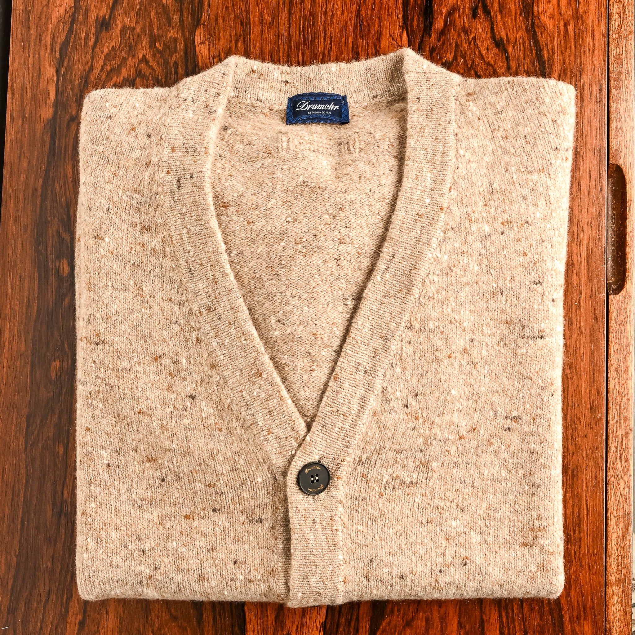 Drumohr Donegal Cardigan Travertine