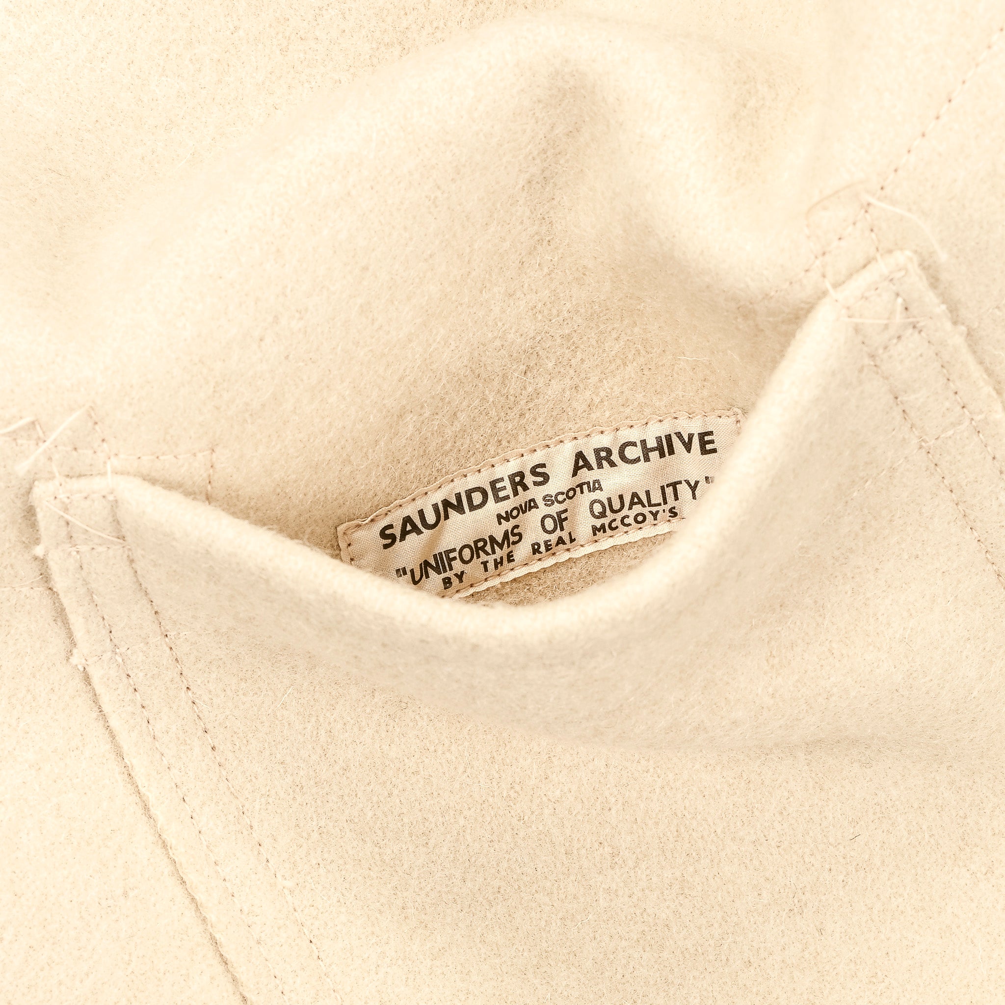 The Real McCoy's WWII British Fearnought Duffle Coat, ARP Ecru