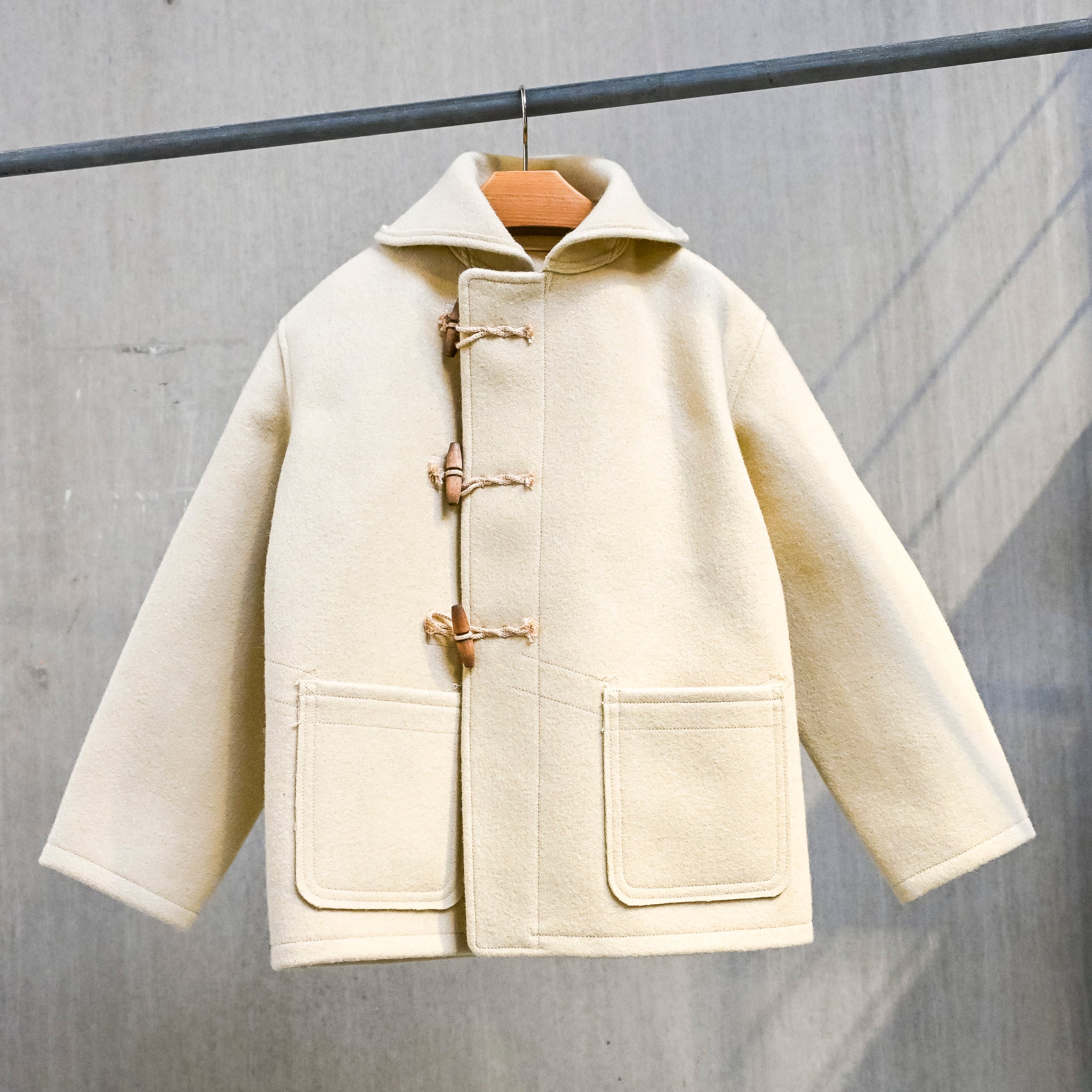 The Real McCoy's WWII British Fearnought Duffle Coat, ARP Ecru